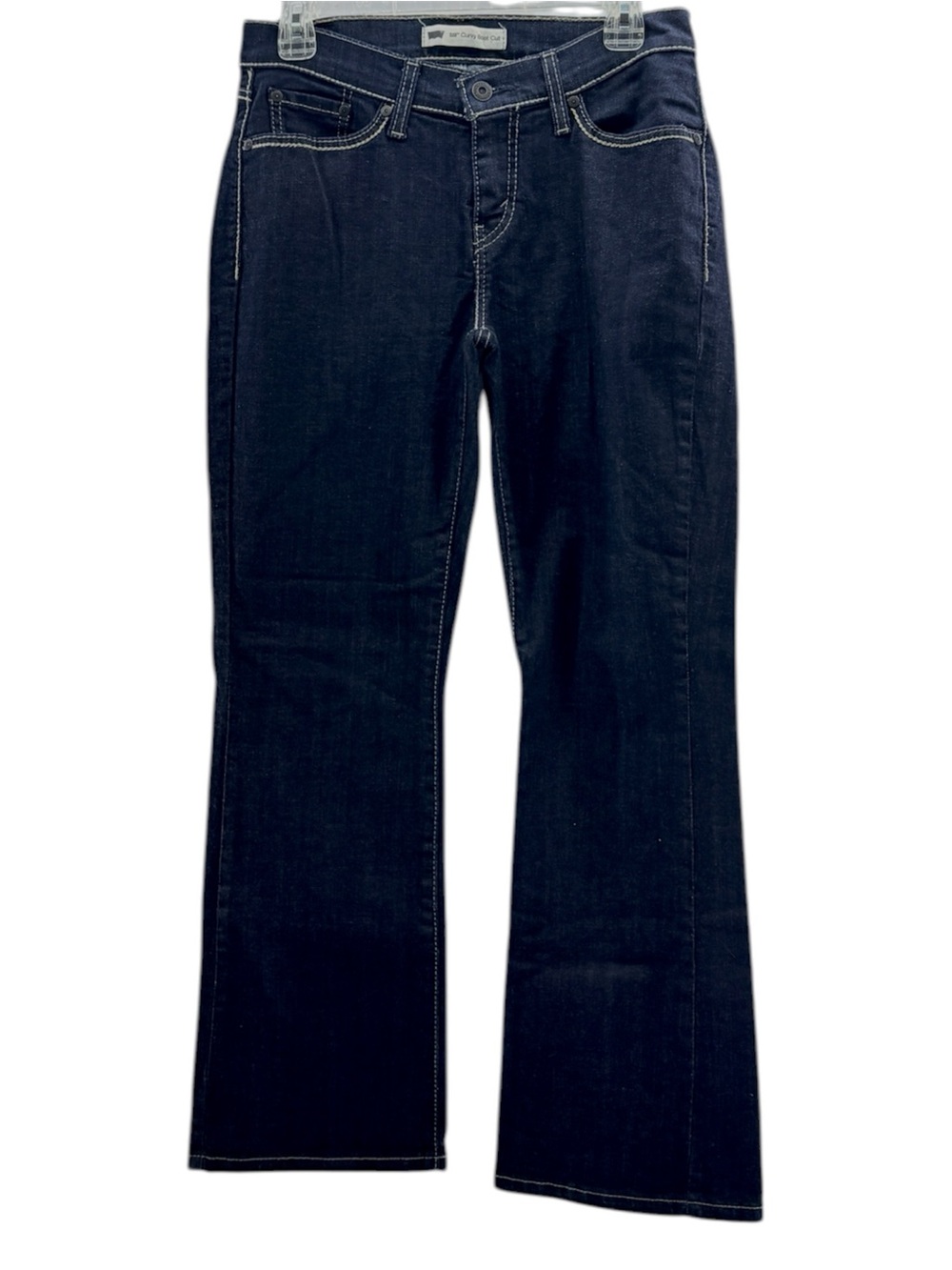 Levi's 529 Black Label Dark Wash Curvy Boot Cut Cowgirl Jeans, Size 8 S/C